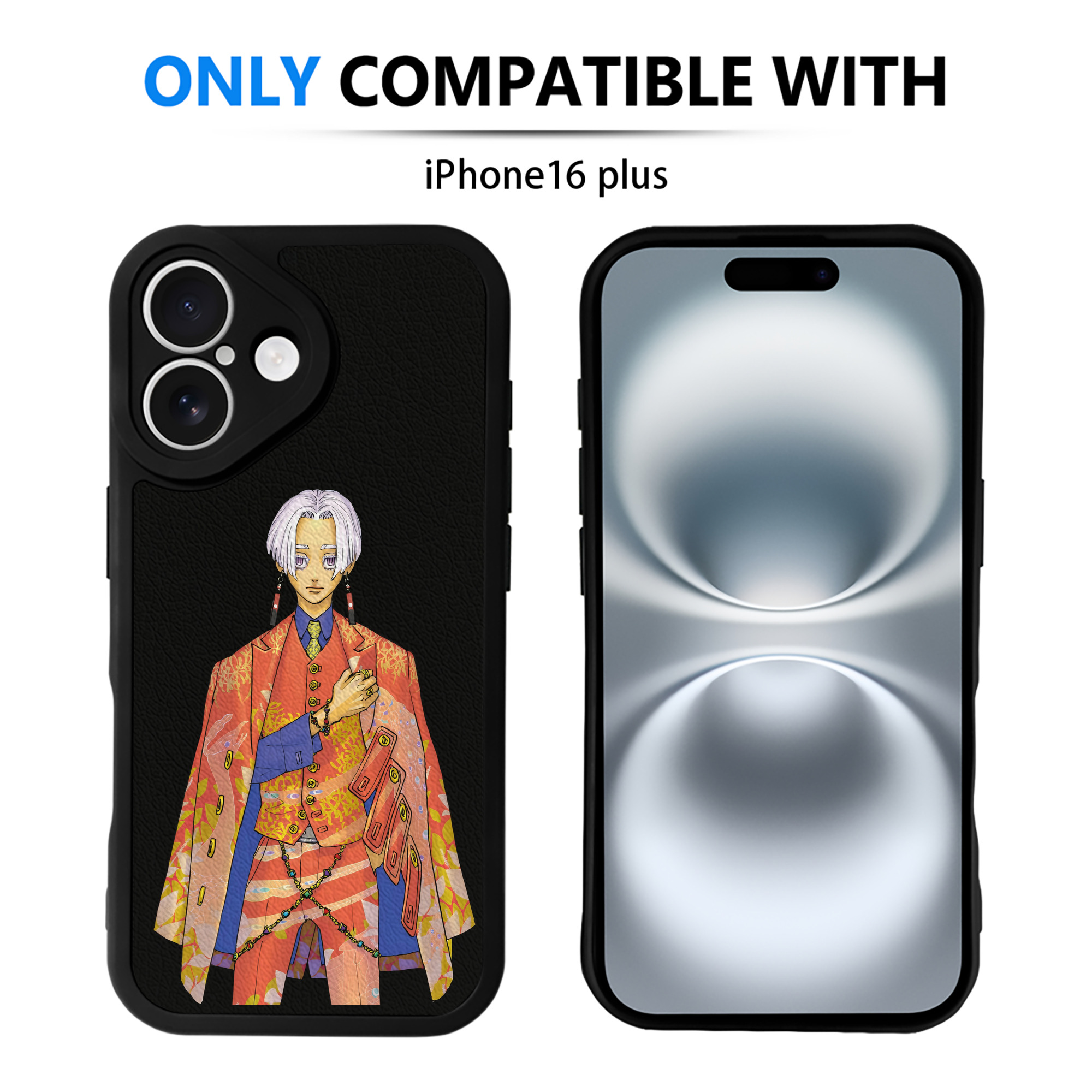 （画像用） 東京リベンジャーズ Tokyo Revengers 【iPhone 16シリーズ対応】シリコンスマホケース（レザー調） 材質：シリコン